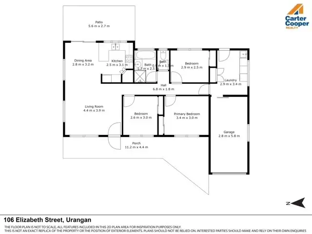 Floorplan of Homely house listing, 106 Elizabeth Street, Urangan QLD 4655