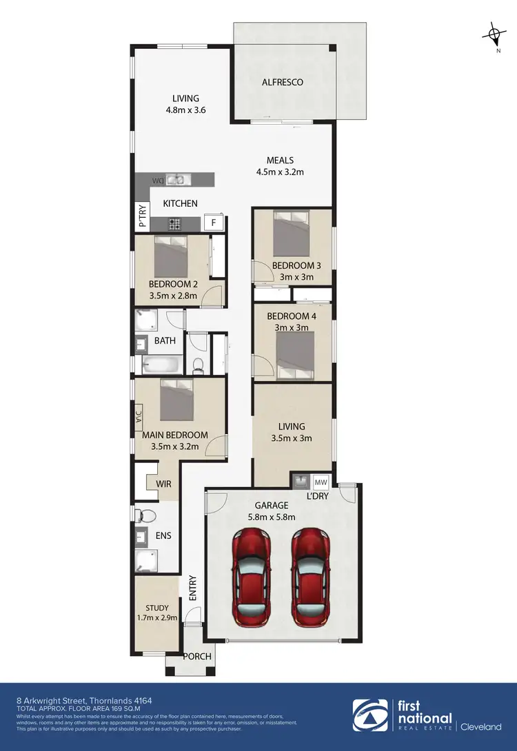Floorplan of Homely house listing, 8 Arkwright Street, Thornlands QLD 4164
