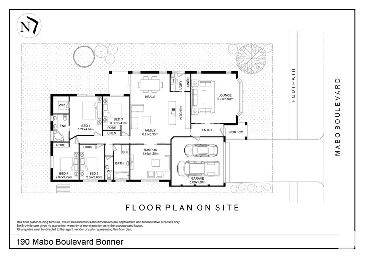 Floorplan of Homely house listing, 190 Mabo Boulevard, Bonner ACT 2914