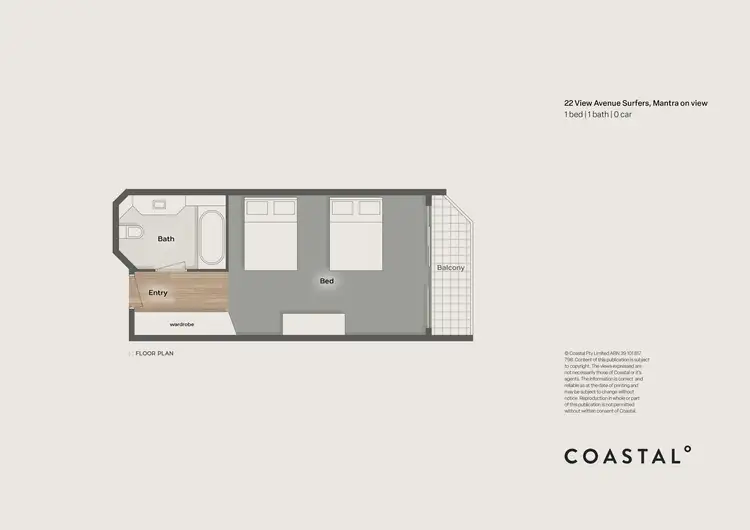 Floorplan of Homely apartment listing, 2014/22 View Avenue, Surfers Paradise QLD 4217
