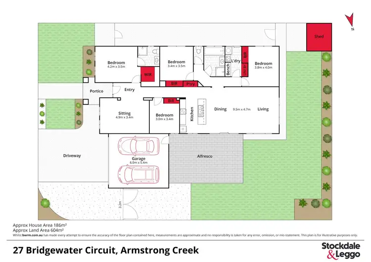 Floorplan of Homely house listing, 27 Bridgewater Circuit, Armstrong Creek VIC 3217