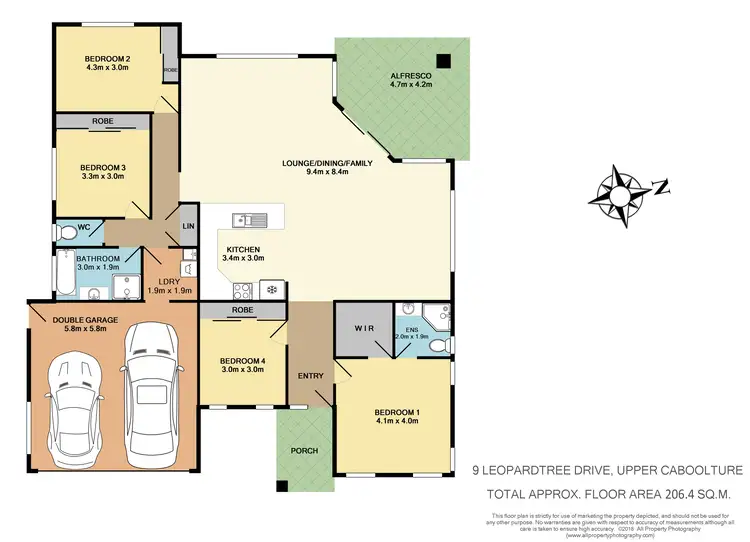 Floorplan of Homely house listing, 9 Leopardtree Drive, Upper Caboolture QLD 4510