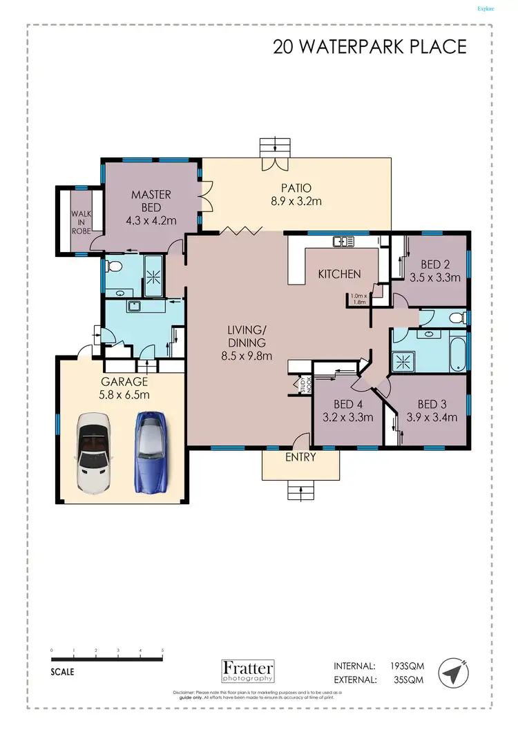 Floorplan of Homely house listing, 20 Waterpark Place, Idalia QLD 4811
