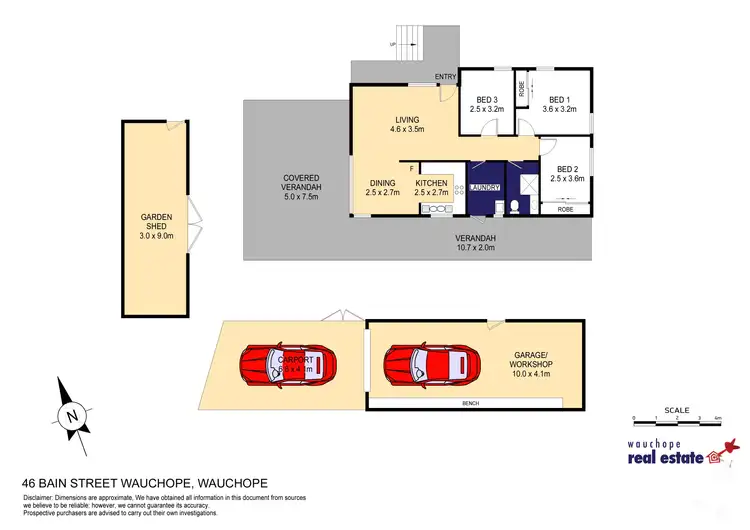 Floorplan of Homely house listing, 46 Bain Street, Wauchope NSW 2446