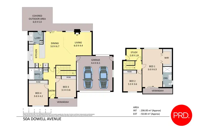 Floorplan of Homely house listing, 50A Dowell Avenue, Tamworth NSW 2340