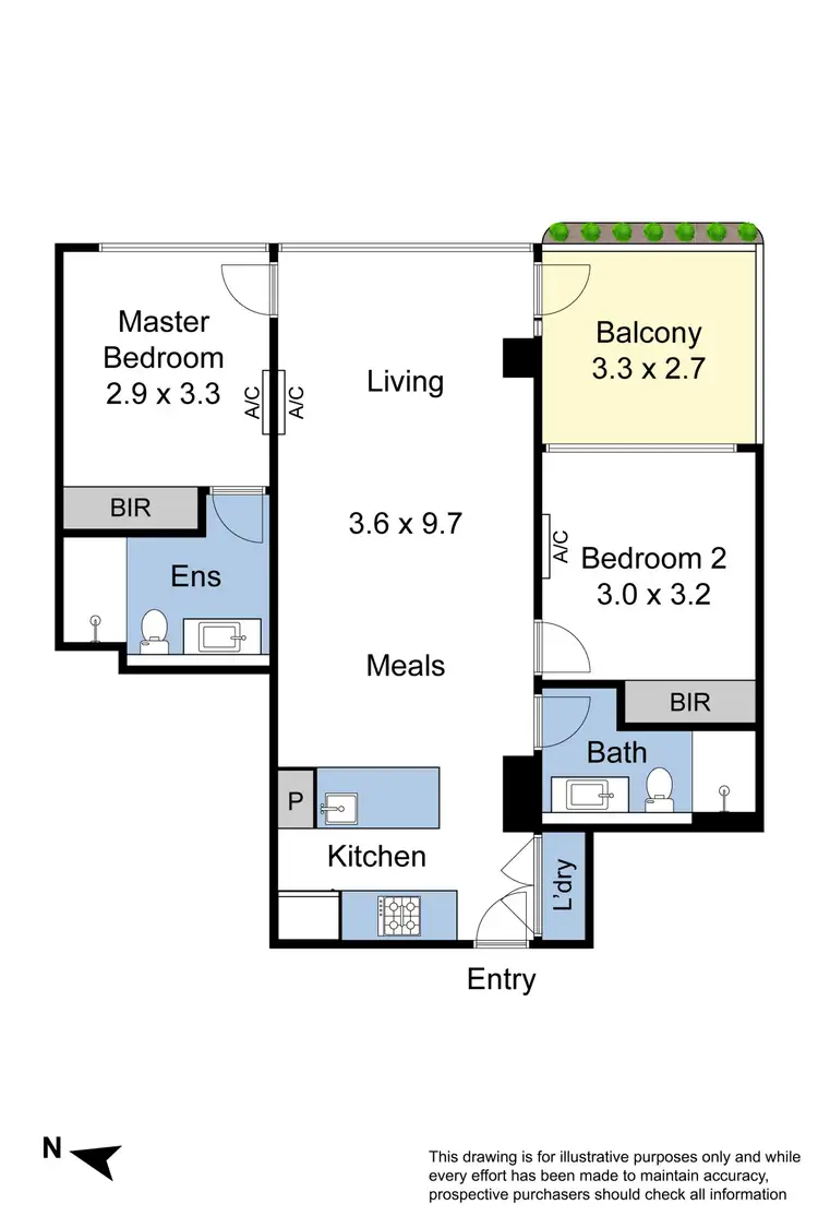 Floorplan of Homely apartment listing, 1106/2 Snedden Drive, Glen Waverley VIC 3150