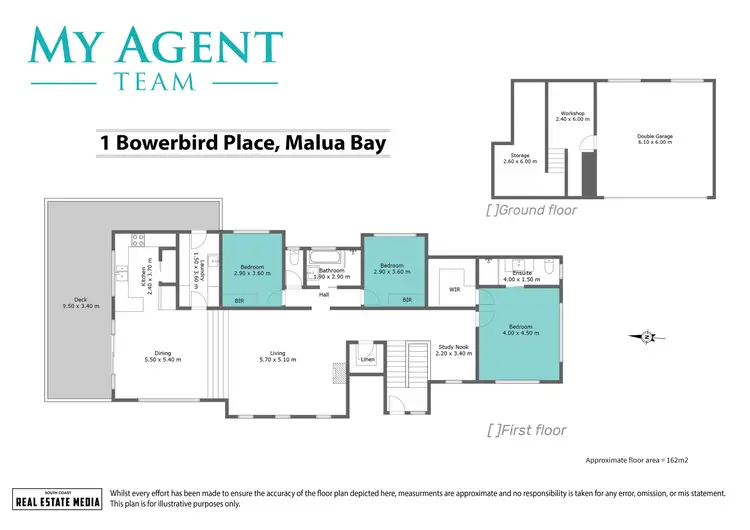 Floorplan of Homely house listing, 1 Bowerbird Place, Malua Bay NSW 2536
