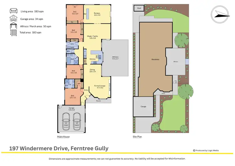 Floorplan of Homely house listing, 197 Windermere Drive, Ferntree Gully VIC 3156