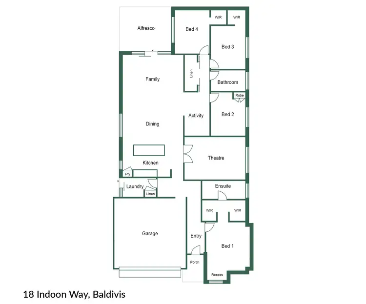 Floorplan of Homely house listing, 18 Indoon Way, Baldivis WA 6171