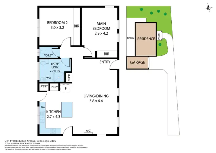 Floorplan of Homely house listing, 1/118 Birdwood Avenue, Sebastopol VIC 3356