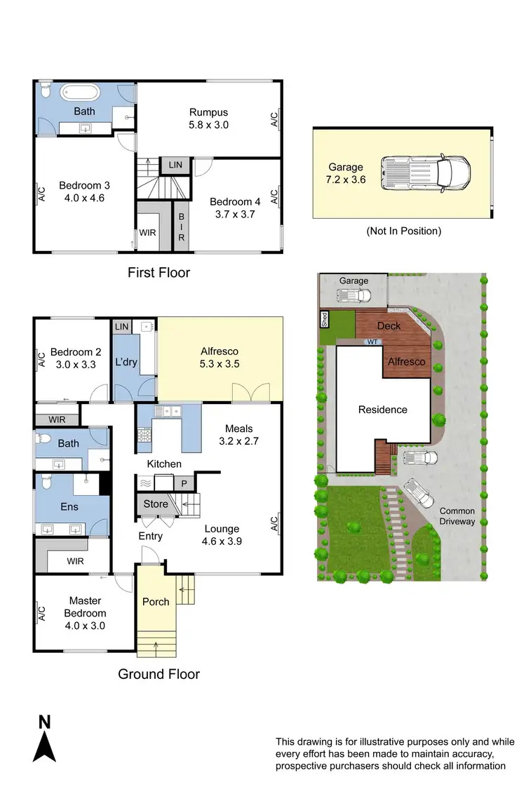 Floorplan of Homely townhouse listing, 13 Illawara Crescent, Bayswater North VIC 3153