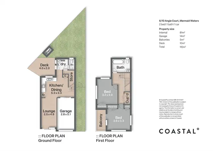 Floorplan of Homely apartment listing, 6/10 Angie Court, Mermaid Waters QLD 4218