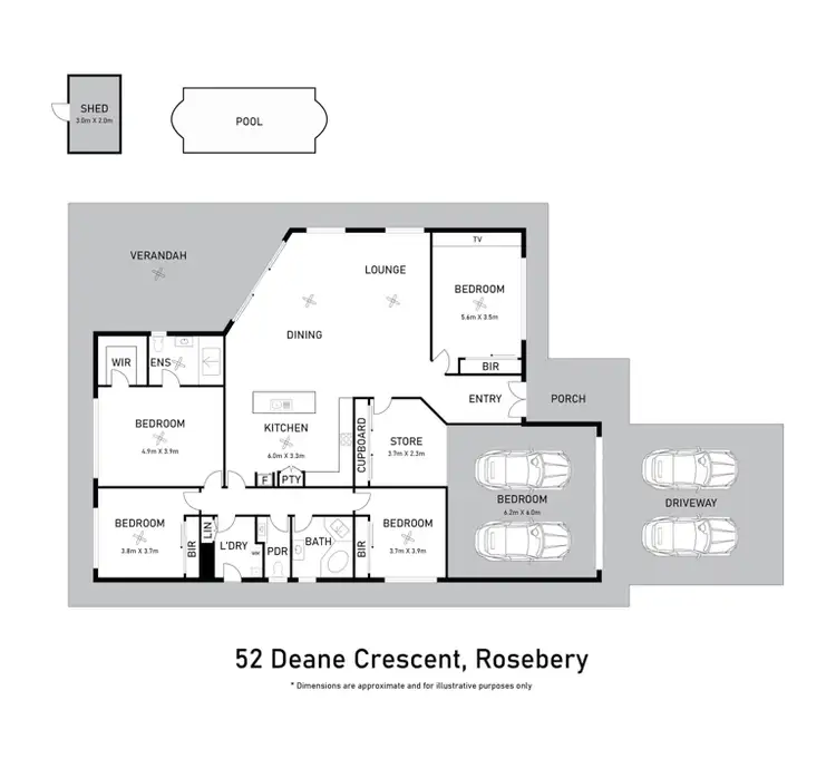 Floorplan of Homely house listing, 52 Deane Crescent, Rosebery NT 832