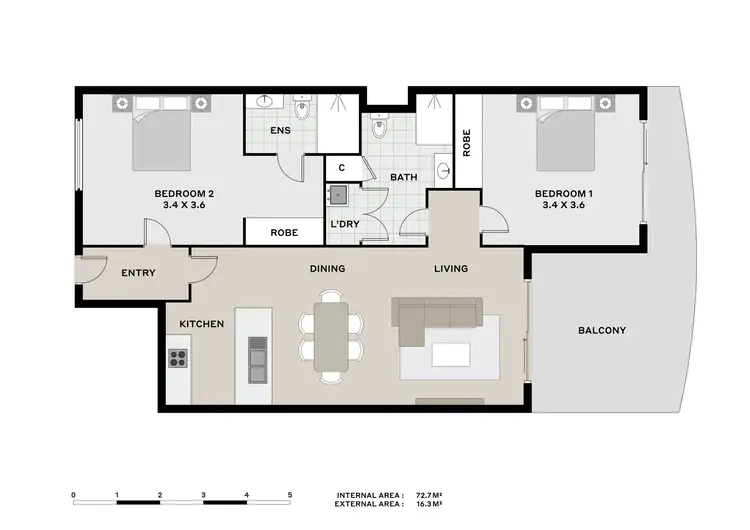 Floorplan of Homely unit listing, 76/2-4 Kingsway Place, Townsville City QLD 4810