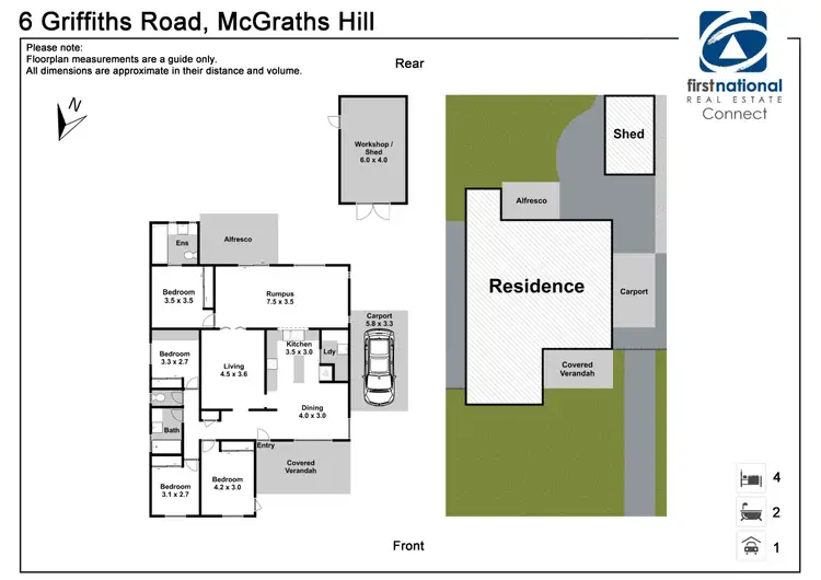 Floorplan of Homely house listing, 6 Griffiths Road, Mcgraths Hill NSW 2756