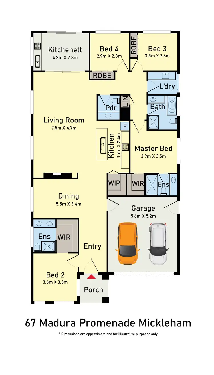 Floorplan of Homely house listing, 67 Madura Promenade, Mickleham VIC 3064