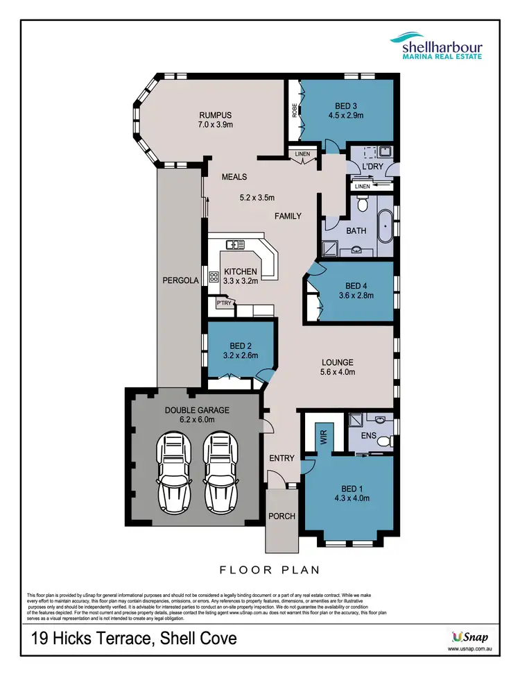 Floorplan of Homely house listing, 19 Hicks Terrace, Shell Cove NSW 2529