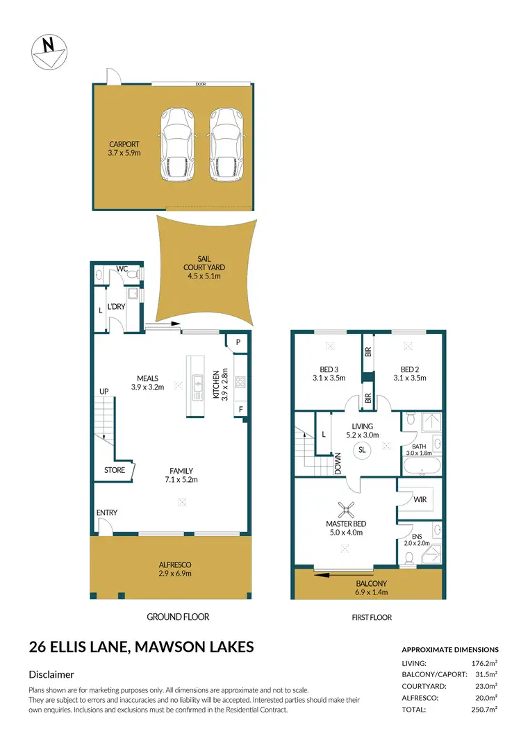 Floorplan of Homely house listing, 26 Ellis Lane, Mawson Lakes SA 5095
