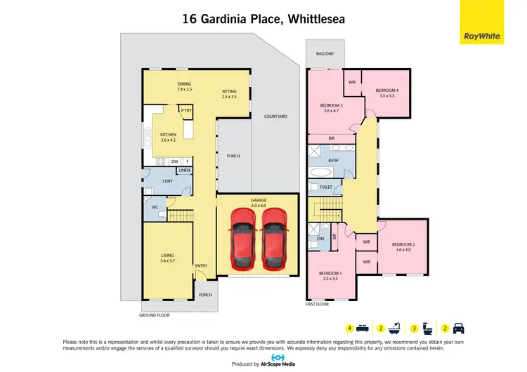 Floorplan of Homely house listing, 16 Gardenia Place, Whittlesea VIC 3757