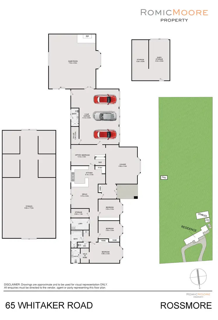 Floorplan of Homely rural property listing, 65 Whitaker Road, Rossmore NSW 2557