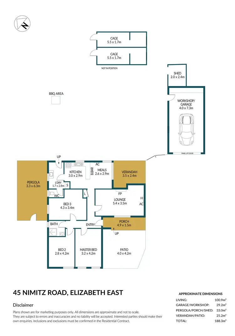 Floorplan of Homely house listing, 45 Nimitz Road, Elizabeth East SA 5112