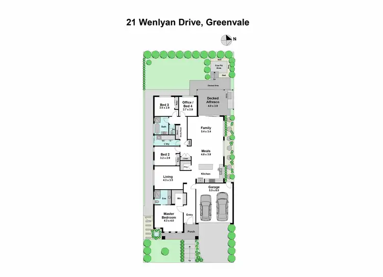 Floorplan of Homely house listing, 21 Wenlyan Drive, Greenvale VIC 3059