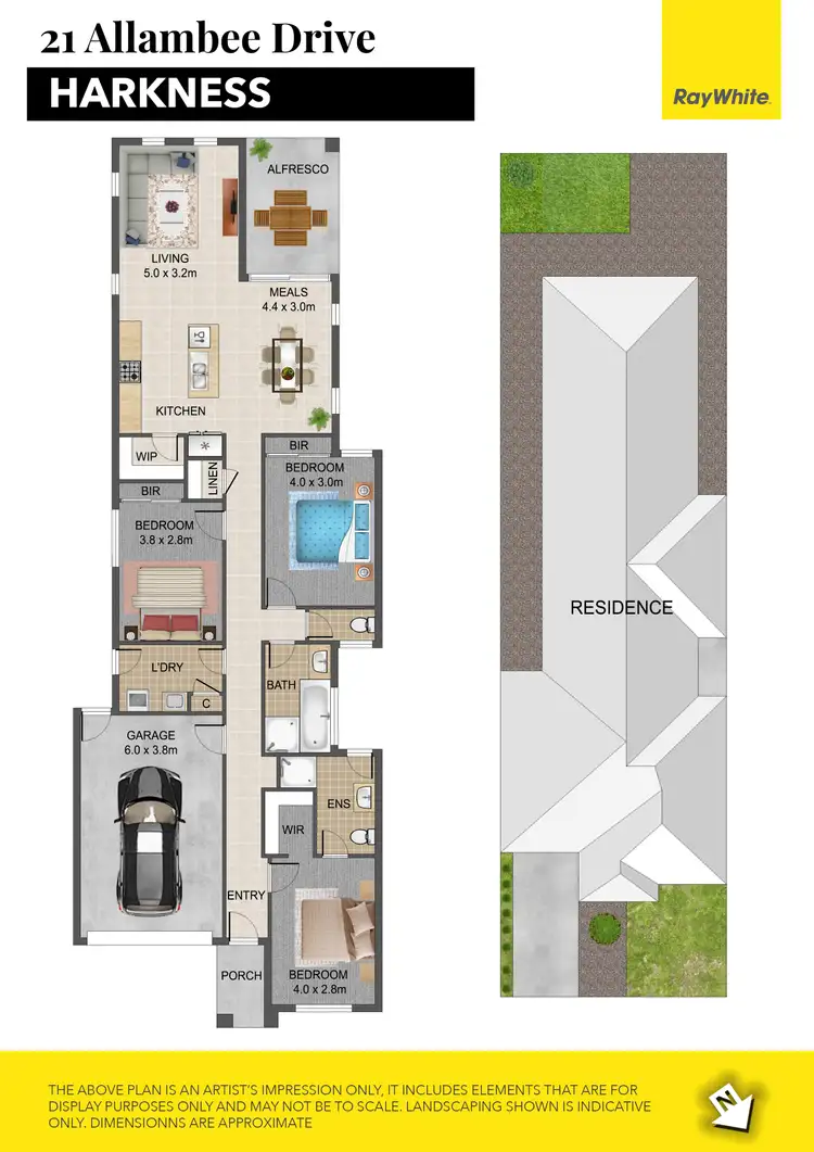 Floorplan of Homely house listing, 21 Allambee Drive, Harkness VIC 3337