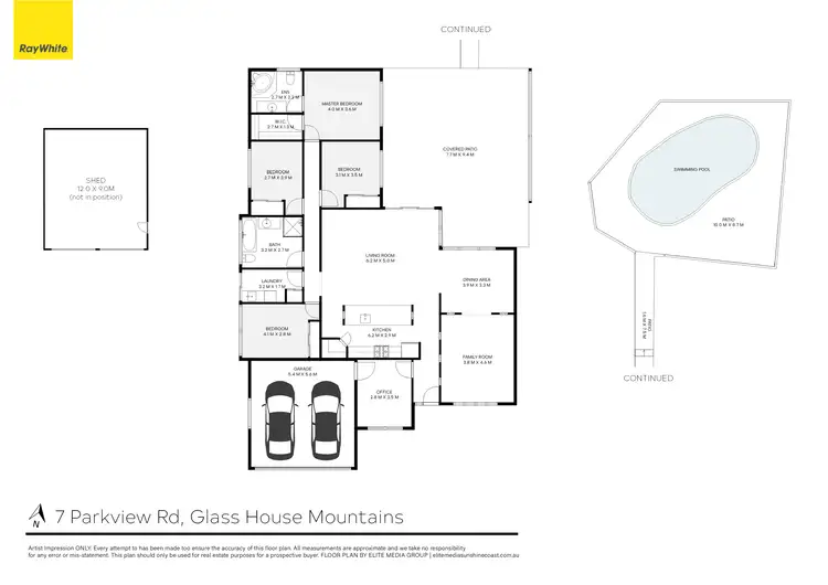 Floorplan of Homely house listing, 7 Parkview Road, Glass House Mountains QLD 4518