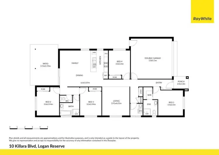 Floorplan of Homely house listing, 10 Killara Boulevard, Logan Reserve QLD 4133