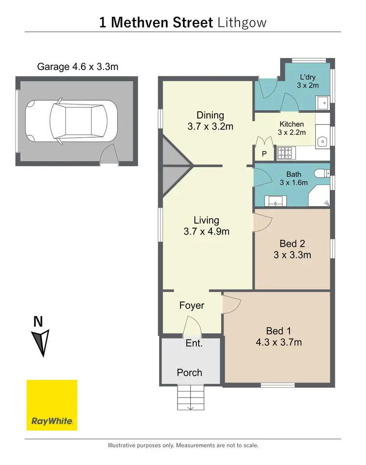 Floorplan of Homely house listing, 1 Methven Street, Lithgow NSW 2790