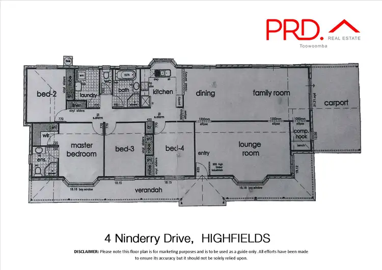 Floorplan of Homely house listing, 4 Ninderry Drive, Highfields QLD 4352