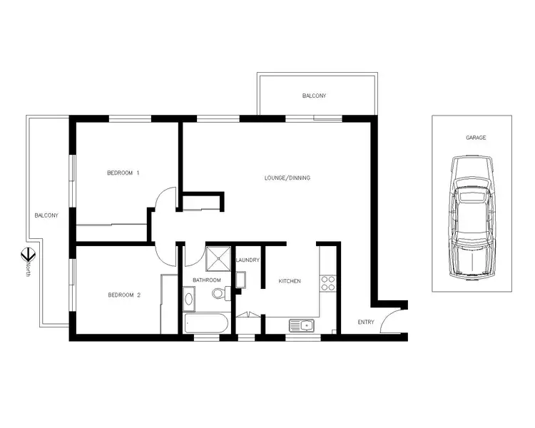 Floorplan of Homely apartment listing, 16/36-38 Park Street, Narrabeen NSW 2101