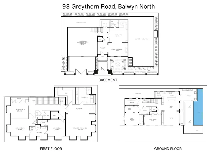 Floorplan of Homely house listing, 98 Greythorn Road, Balwyn North VIC 3104