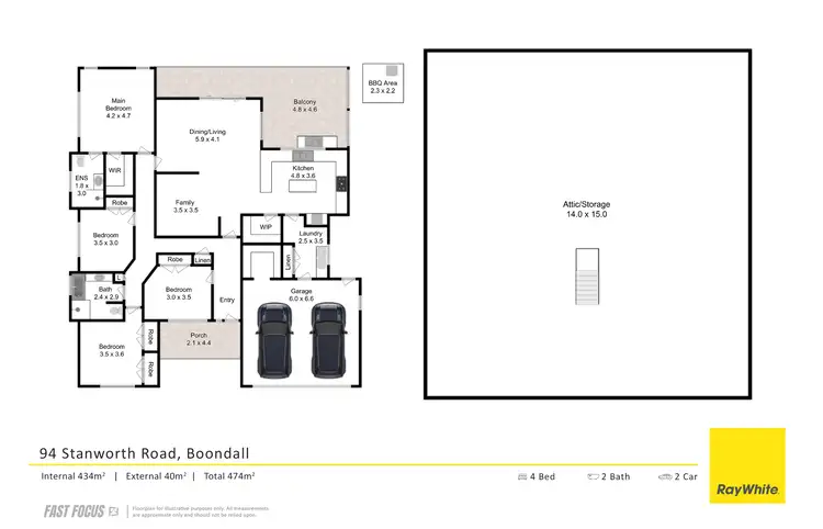 Floorplan of Homely house listing, 94 Stanworth Road, Boondall QLD 4034
