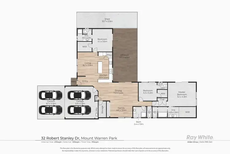 Floorplan of Homely house listing, 32 Robert Stanley Drive, Mount Warren Park QLD 4207