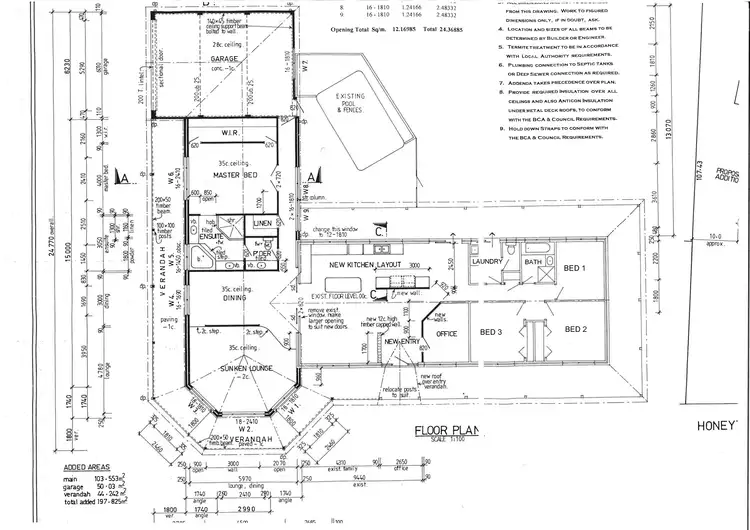 Floorplan of Homely house listing, 24 Honeytree Place, Falcon WA 6210