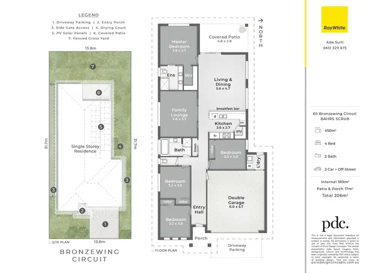 Floorplan of Homely house listing, 65 Bronzewing Circuit, Bahrs Scrub QLD 4207