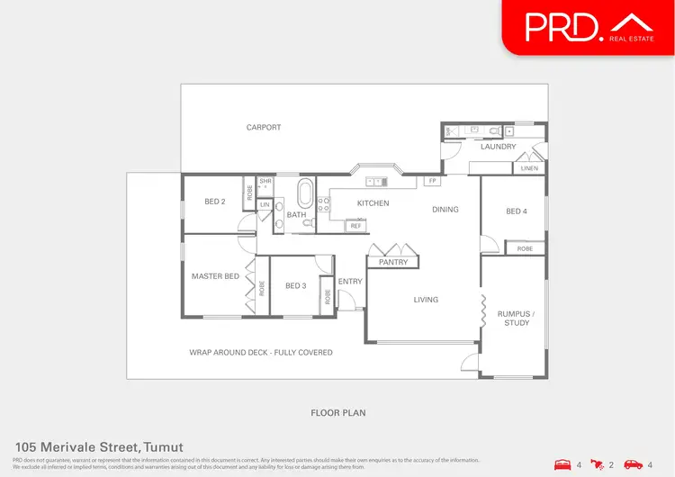 Floorplan of Homely house listing, 105 Merivale Street, Tumut NSW 2720