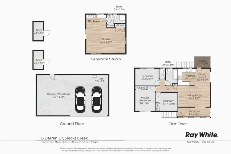 Floorplan of Homely house listing, 6 Darren Drive, Slacks Creek QLD 4127
