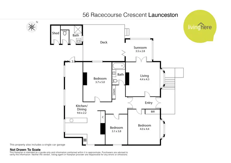 Floorplan of Homely house listing, 56 Racecourse Crescent, Launceston TAS 7250