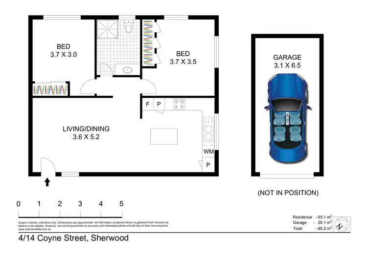 Floorplan of Homely unit listing, 4/14 Coyne Street, Sherwood QLD 4075