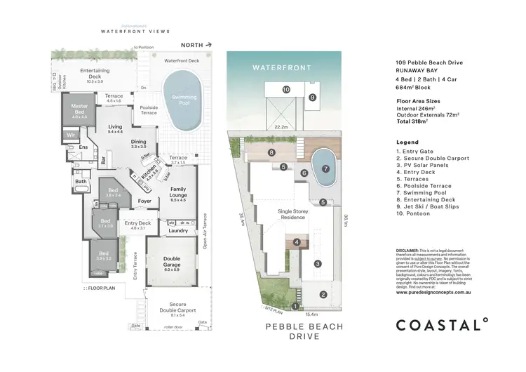 Floorplan of Homely house listing, 109 Pebble Beach Drive, Runaway Bay QLD 4216