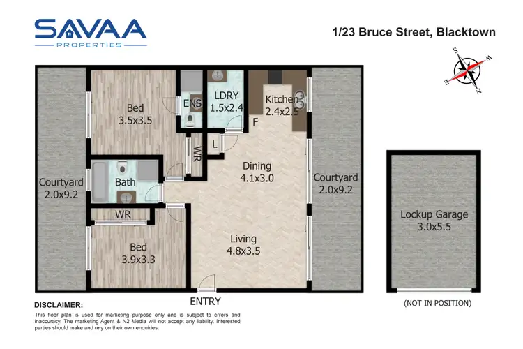 Floorplan of Homely apartment listing, 1/23 BRUCE STREET, Blacktown NSW 2148