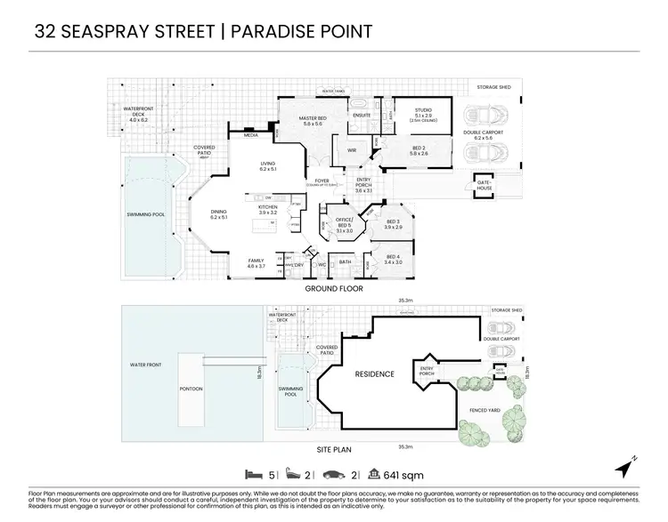 Floorplan of Homely house listing, 32 Seaspray Street, Paradise Point QLD 4216