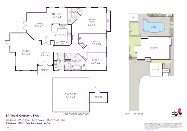 Floorplan of Homely house listing, 8A Yeovil Crescent, Bicton WA 6157