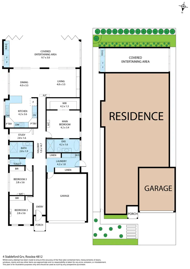 Floorplan of Homely house listing, 4 Stableford Grove, Rosslea QLD 4812
