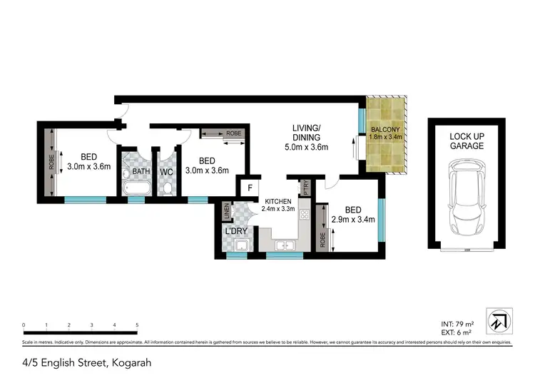 Floorplan of Homely apartment listing, 4/5 English Street, Kogarah NSW 2217
