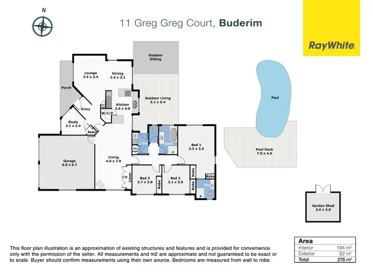 Floorplan of Homely house listing, 11 Greg Greg Court, Buderim QLD 4556