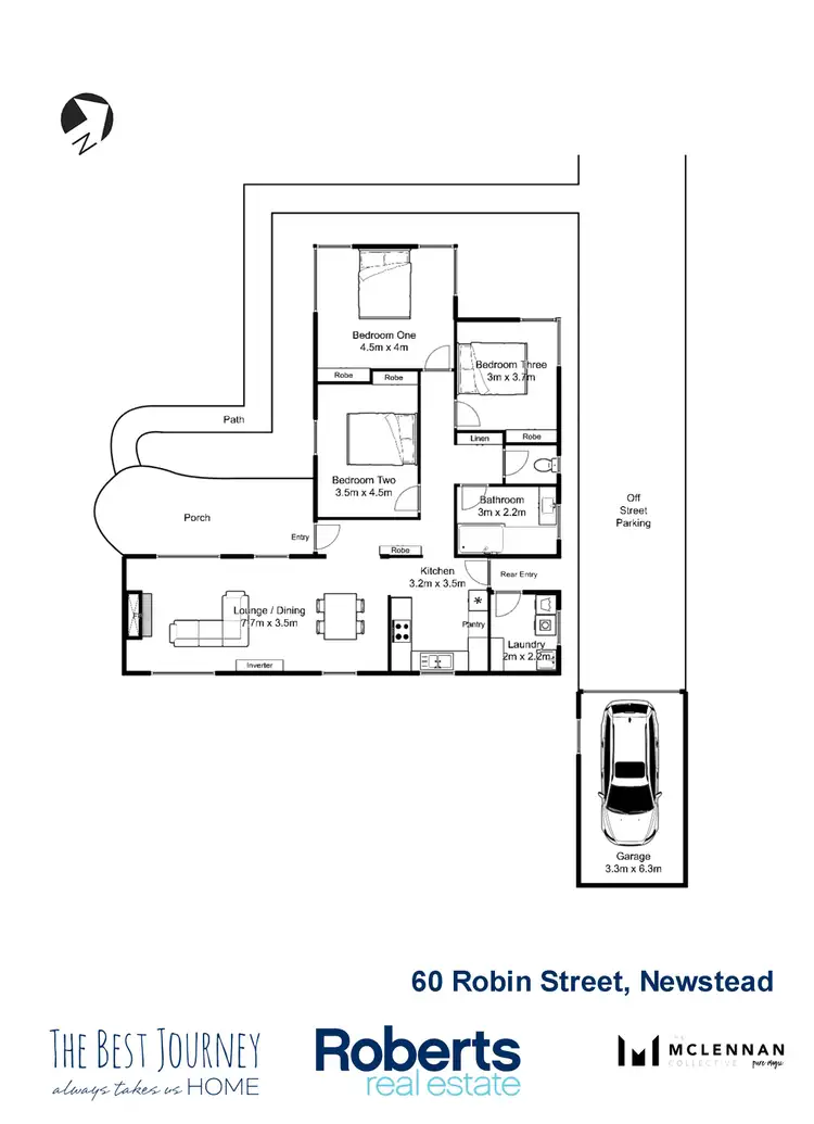 Floorplan of Homely house listing, 60 Robin Street, Newstead TAS 7250