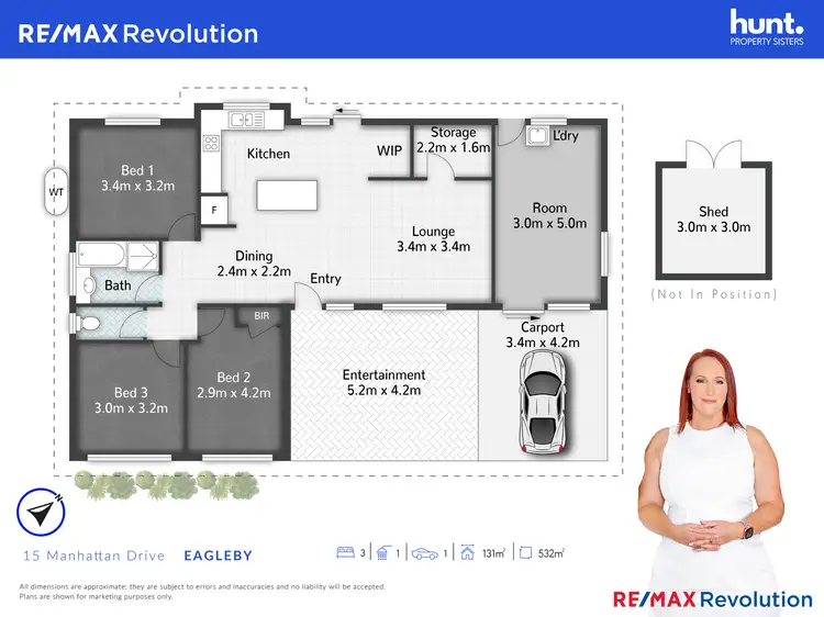 Floorplan of Homely house listing, 15 Manhattan Drive, Eagleby QLD 4207
